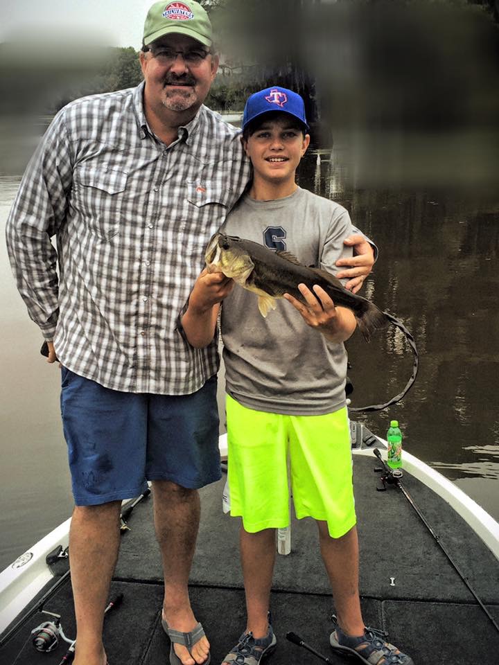 Fisherman with bass